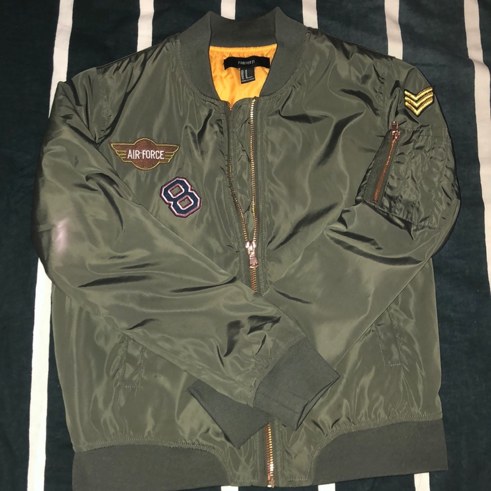 Army Green Bomber Jacket